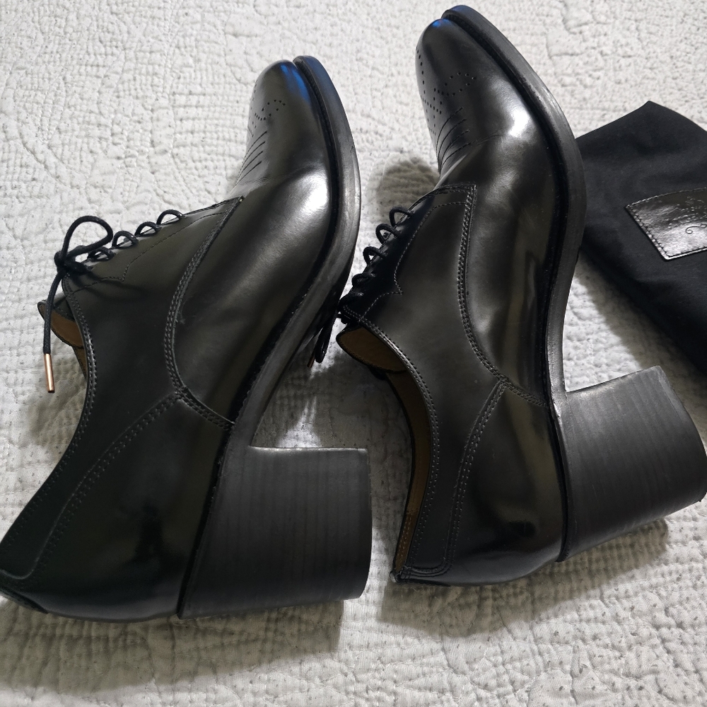 THE OFFICE OF ANGELA SCOTT Miss Button Derby In Black (size 42) - Picture 7 of 13
